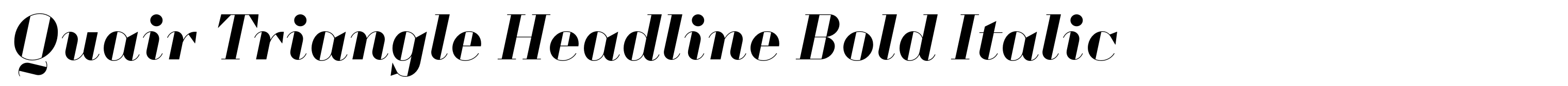 Quair Triangle Headline Bold Italic
